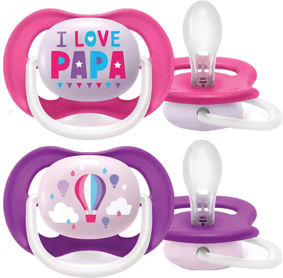 AVENT ultra air succhietto papa/balloon femmina 6-18 mesi 2 pezzi