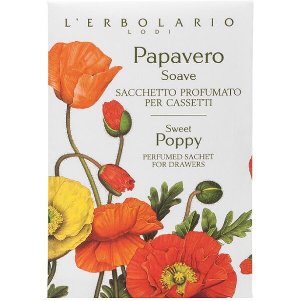 l'erbolario papavero soave sacchetto cassetto