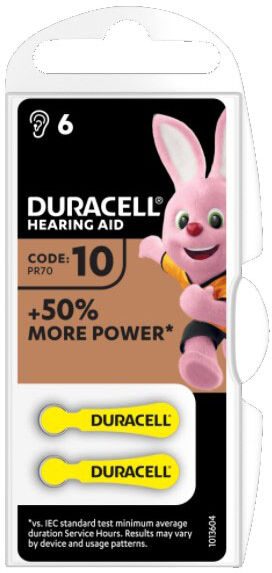 DURACELL easy tab 10 giallo