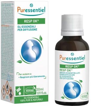 puressentiel miscela resp ok oli essenziali per diffusione 30 ml ecocert