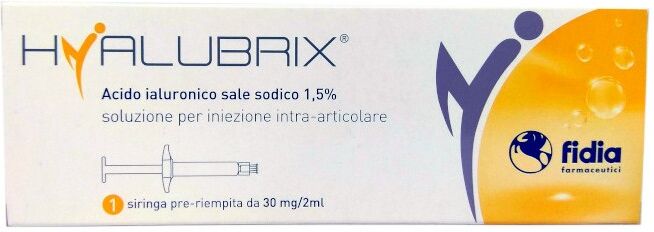 hyalubrix Siringa Preriempita 30 mg/2 ml Acido Ialuronico Sale Sodico 1,5%