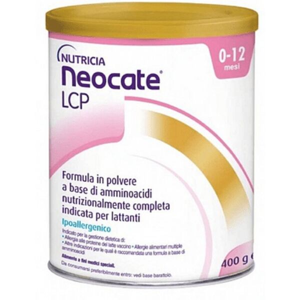 neocate lcp alimento ipoallergenicao in polvere per lattanti 0-12 mesi 400 g