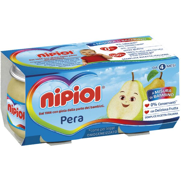 nipiol omogeneizzato pera 80 g 2 pezzi