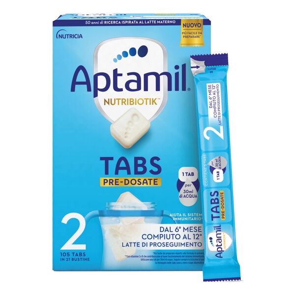 aptamil nutribiotik 2 tabs pre-dosate latte di proseguimento dal 6°mese 21 bustine