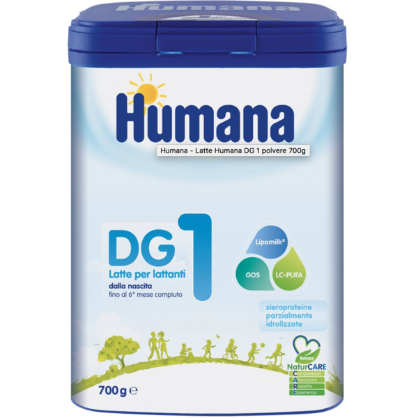 humana dg 1 natcare polvere 700 grammi