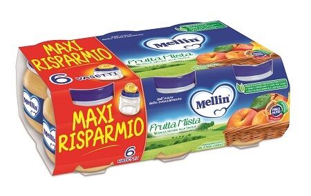 mellin omogeneizzato frutta mista 6x100g