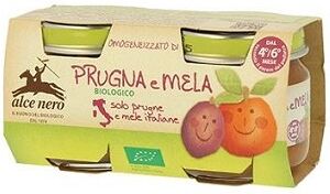 alce nero omogeneizzato prugna mela 160g