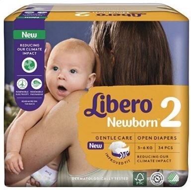 libero newborn pannolino per bambino taglia 2 3-6 34 pezzi