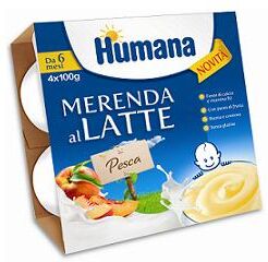 HUMANA merenda pesca 4x100g