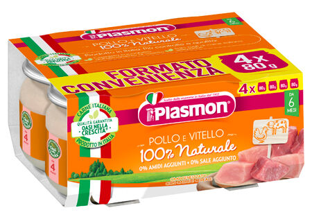 PLASMON omog pollo/vtl 4x80g