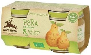 ALCE NERO Omogeneizzato pera bio 2x80g