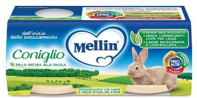 MELLIN Omo coniglio 2x120g