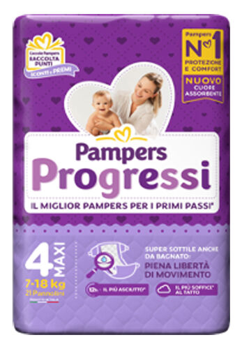 PAMPERS progressi maxi 21 pezzi