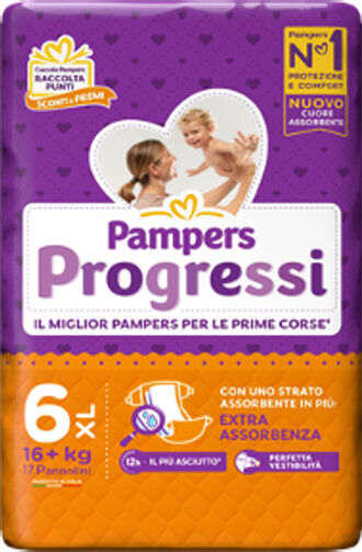 PAMPERS progressi xl 17 pezzi