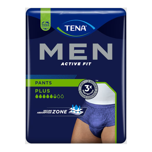 tena men active fit slip assorbente uomo perdite urinarie taglia l 8 pezzi