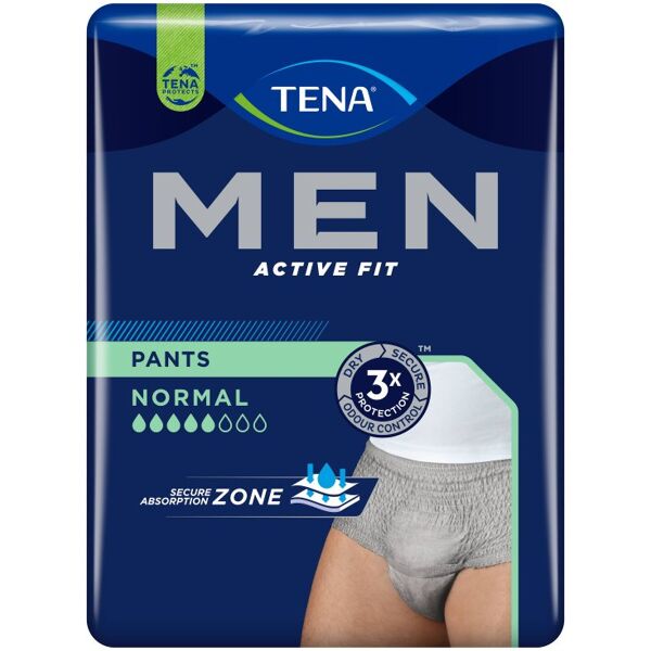 tena men active fit slip assorbente uomo taglia s/m 9 pezzi