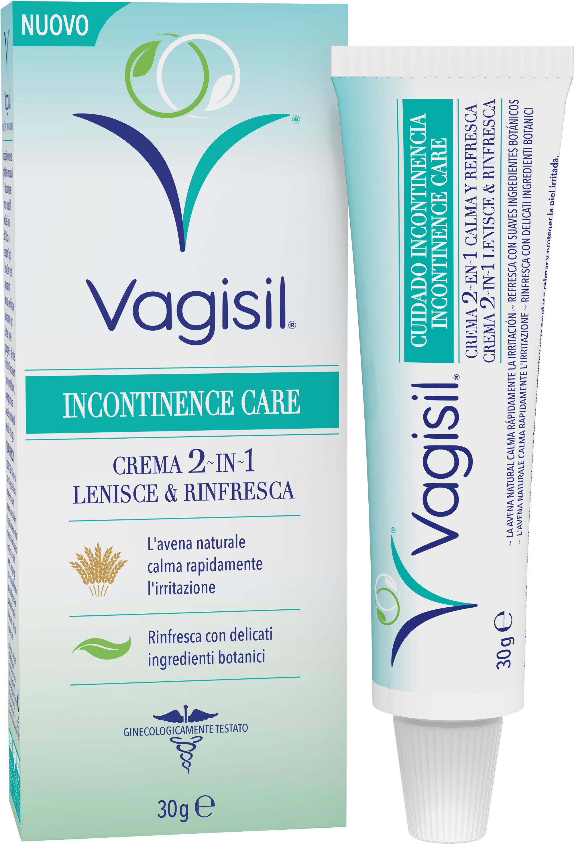 VAGISIL incontinence care crema 2in1 lenisce & rinfresca 30 g