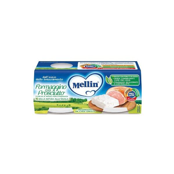 mellin baby baby formaggino prosciutt2x80g