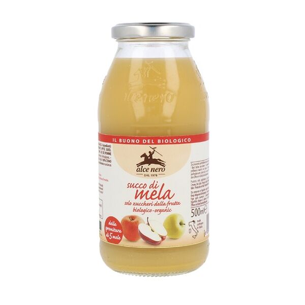 alce nero alce succo 100% mela bio 500ml