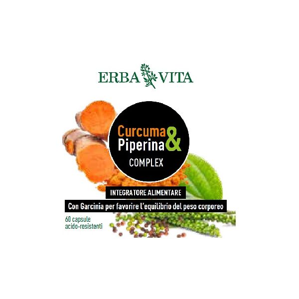 erba vita curcuma&piperina complex 60 capsule