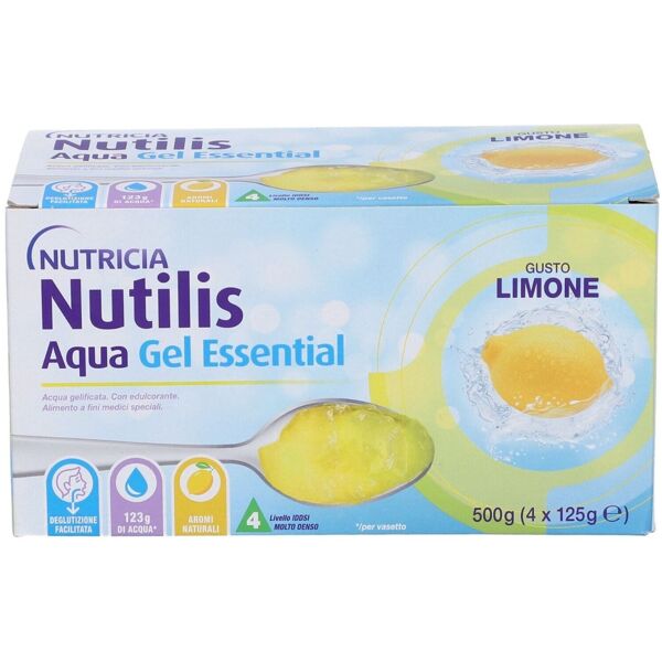 nutricia nutilis aqua gel bevanda di facile ingestione gusto thè al limone 4x125 g