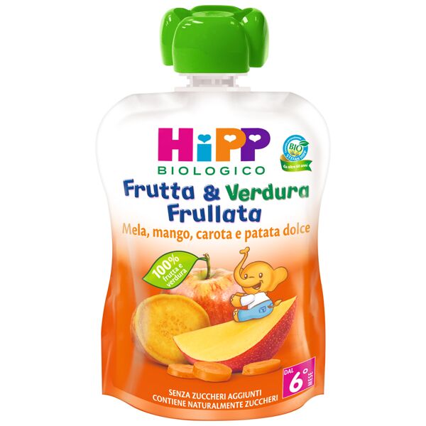 hipp bio frutta & verdura mela mango carota patata dolce 90 g