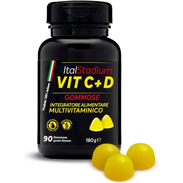 italstadium vit c+d limone 90 gommose