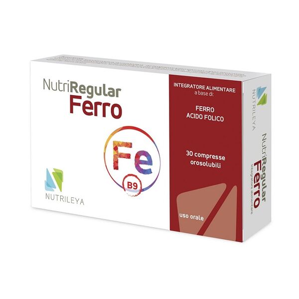 nutrileya nutriregular ferro 30 compresse orosolubili