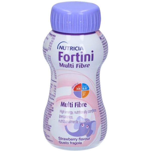 nutricia italia spa fortini multi fibre integratore nutrizionale gusto fragola 200 ml