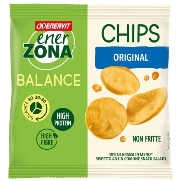 enervit enerzona chips 40-30-30 snack di soia gusto classico 1 mini-pack