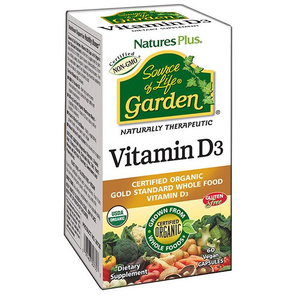 nature's plus source of life garden vitamina d3 5000 60 capsule