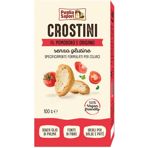 puglia sapori crostini al pomodoro e origano 100 g