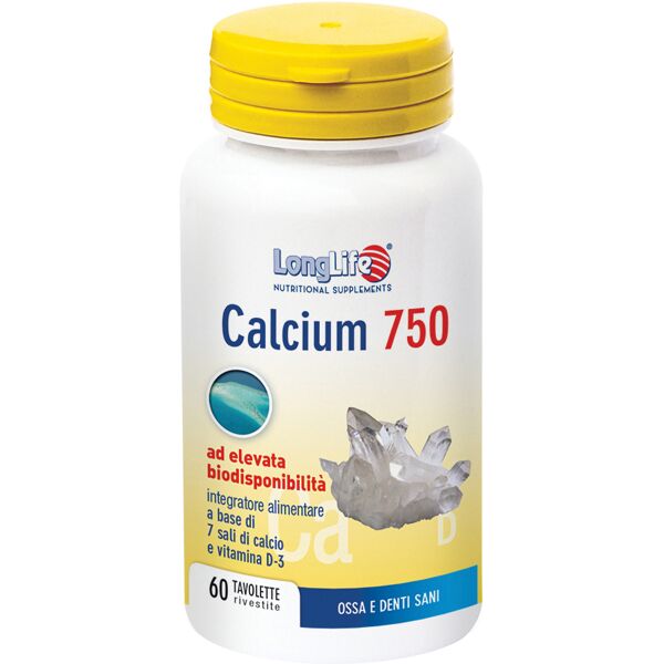 long life longlife calcium 750 mg 60 tavolette