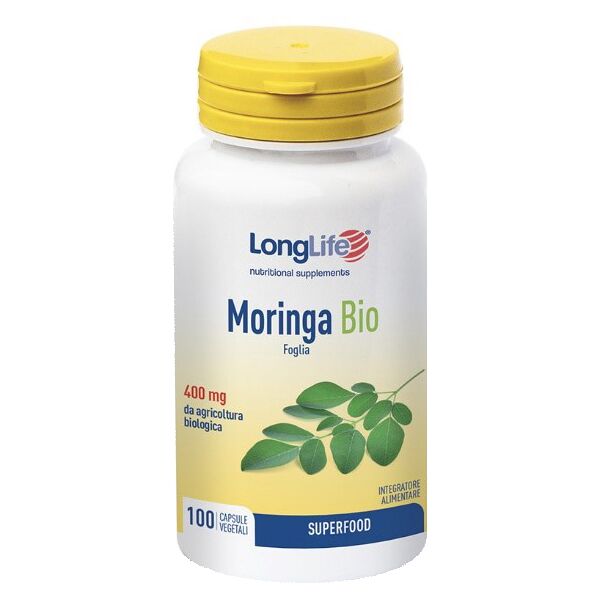 long life longlife moringa bio 100 capsule vegetali