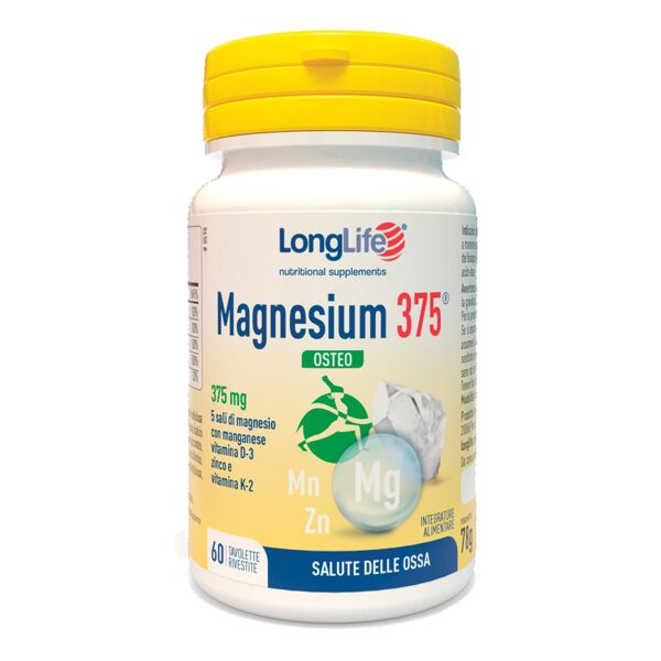 long life longlife magnesium 375 osteo 60 tavolette