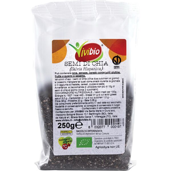 biotobio semi di chia vivibio 250 g