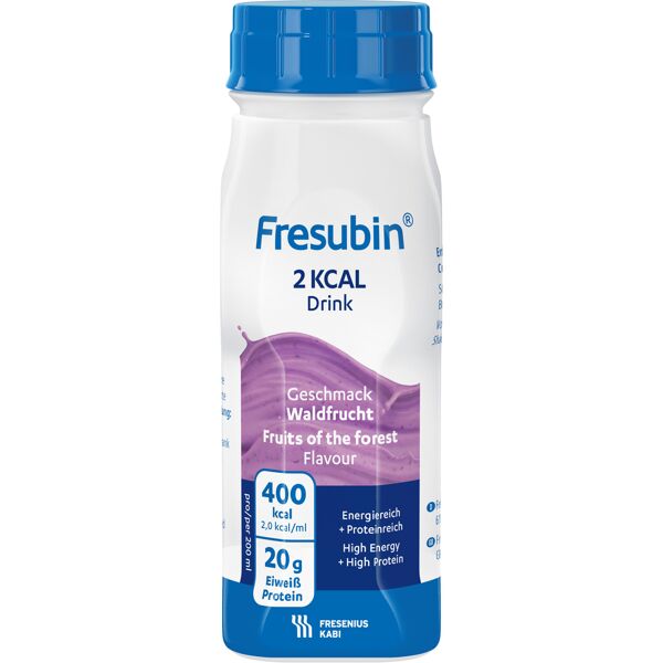 fresenius kabi italia srl fresubin 2 kcal drink frutti di bosco 4 x 200 ml