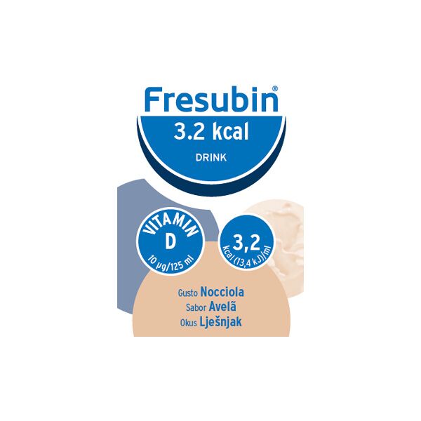 fresenius kabi italia s.r.l. fresubin 3,2 kcal drink nocciola 4 x 125 ml