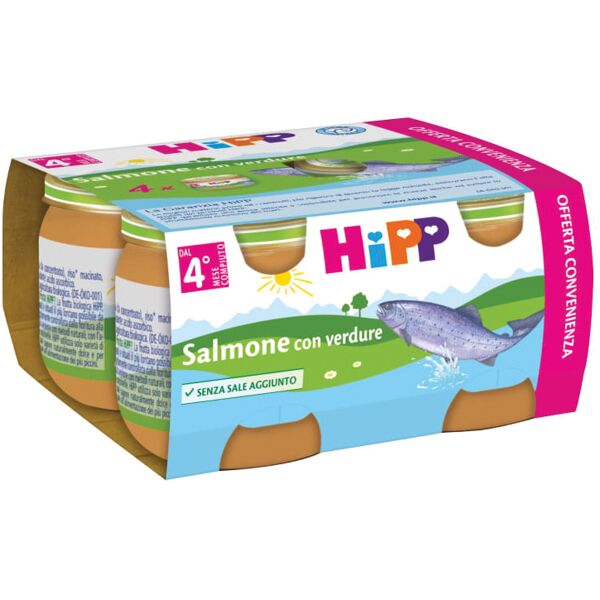 hipp omo salmone/verdure 4x80g