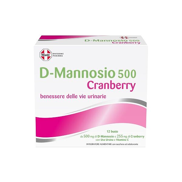 a&d spa gruppo alimentare diet matt divisione pharma d-mannosio 500 cranberry 12 bustine