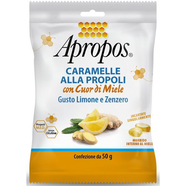 apropos caramelle dure limone/zenzero cuor di miele 50 g