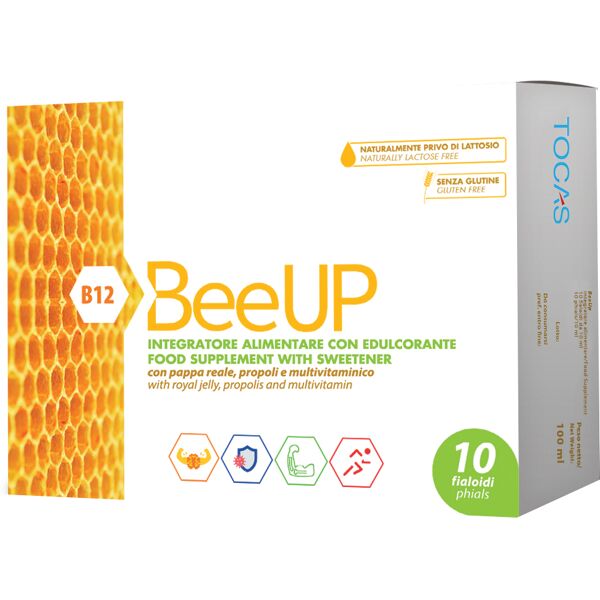 to.c.a.s. srl beeup pappa reale propoli r multivitaminico 10 fialoidi da 10 ml