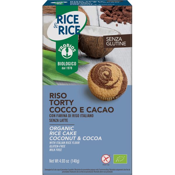 probios riso torty cocco cacao 140 g