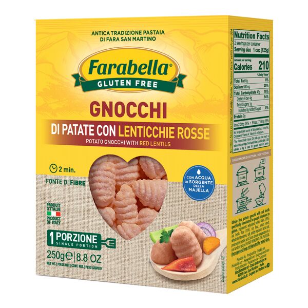 farabella gnocchi patate e lenticchie 250 g