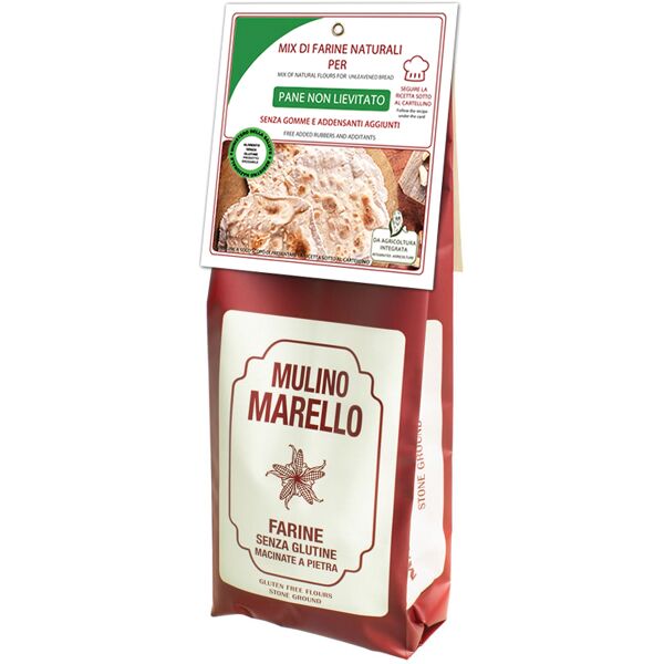 azienda agr. mulino marello mix farine naturali pane non lievitato 500 g