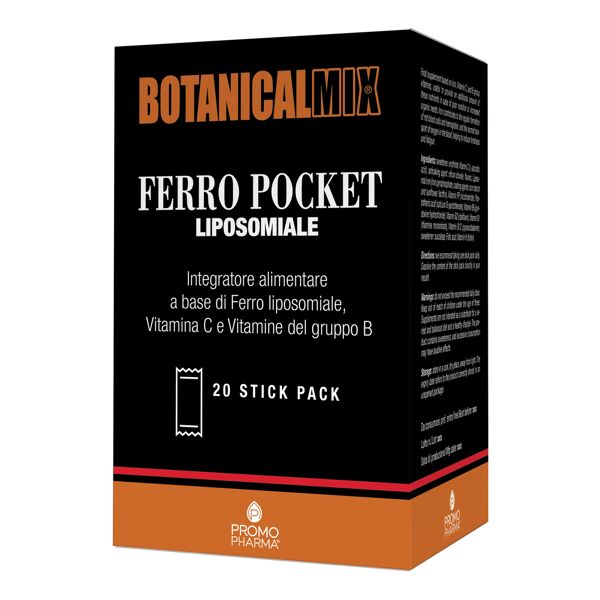 promopharma ferro pocket botanical mix 20 stick da 2 g