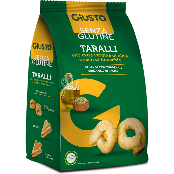 giusto senza glutine taralli finocchio 175 g