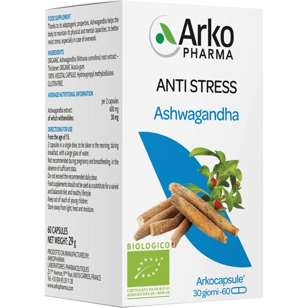 arkofarm arkocps ashwagandha bio 60 capsule