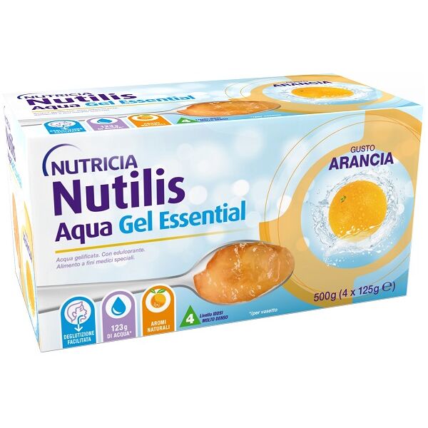 nutricia nutilis aqua gel arancia 4 pezzi da 125 g