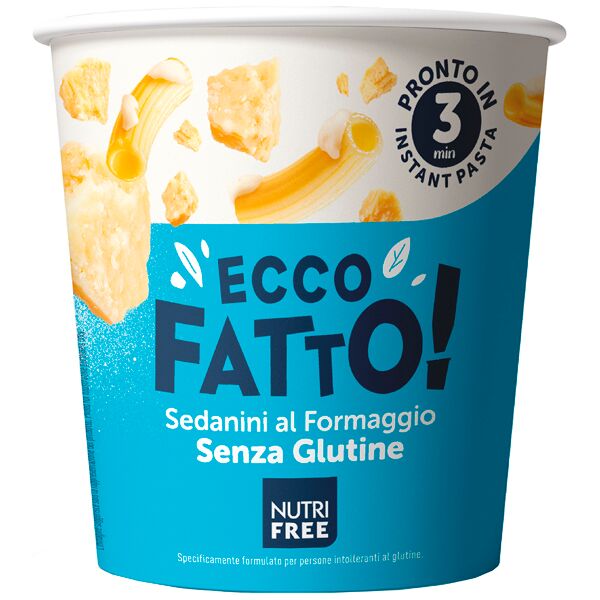 nutrifree ecco fatto sedanini al formaggio 70 g